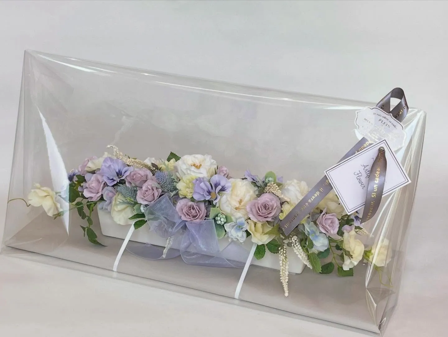 退職と開院のお祝いギフトフラワー