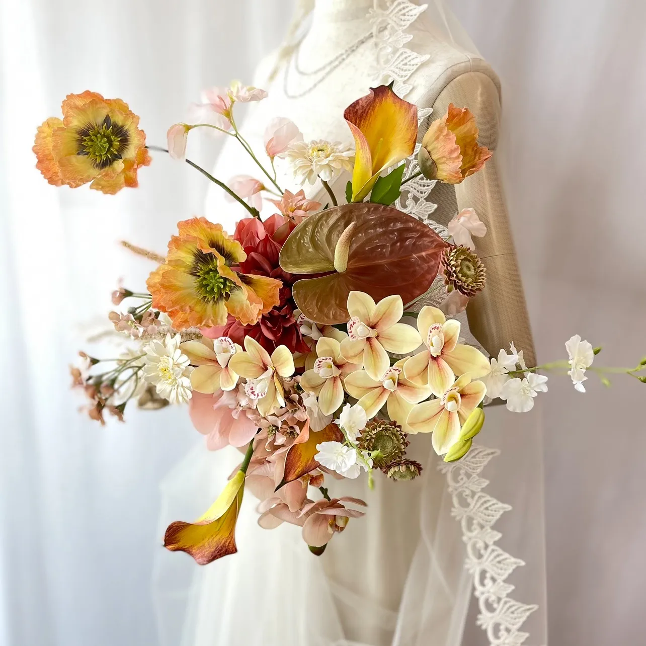 テラコッタイエロークラッチブーケ