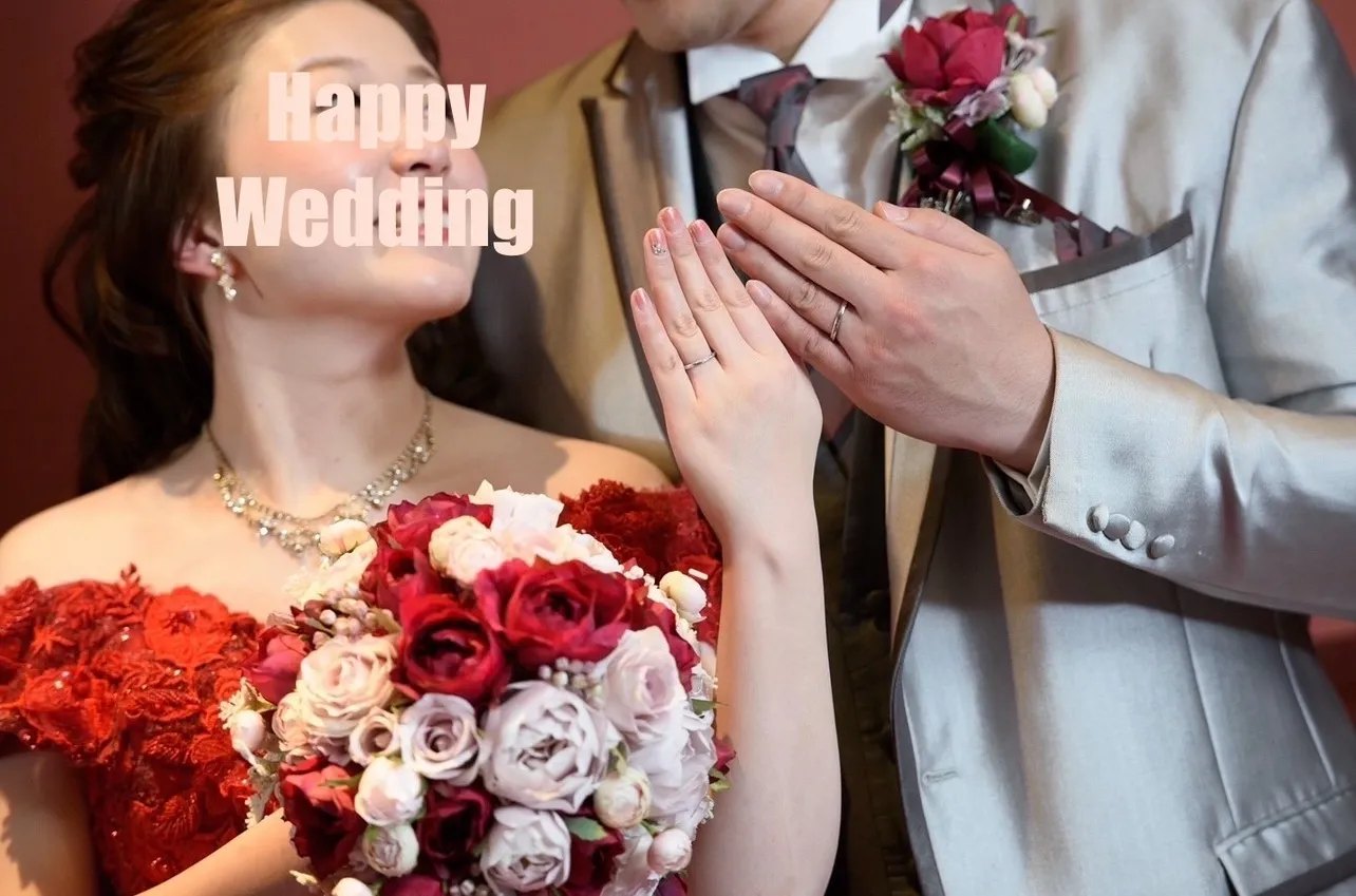 ワインレッド×アイボリー　ラウンドブーケ