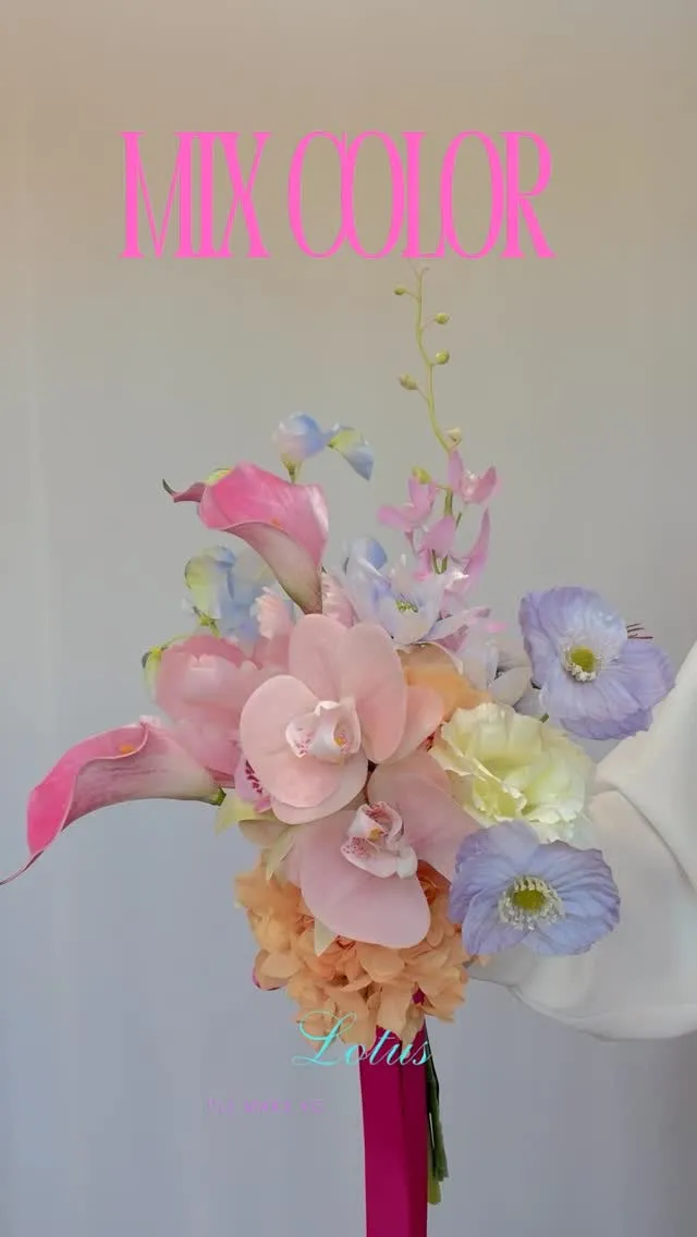 好きな色、全部つめ込みました♪